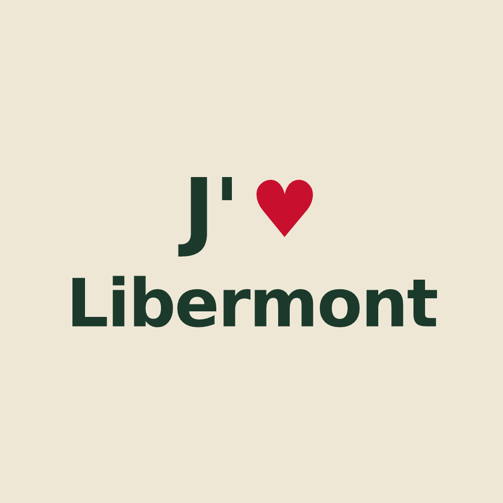 Tote bag personnalisé Libermont — design J'aime Libermont