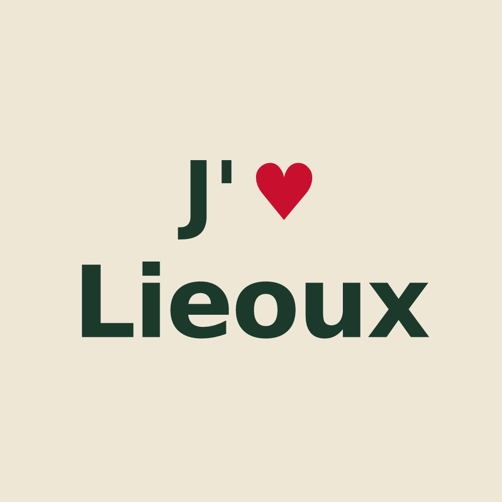 Tote bag personnalisé Lieoux — design J'aime Lieoux