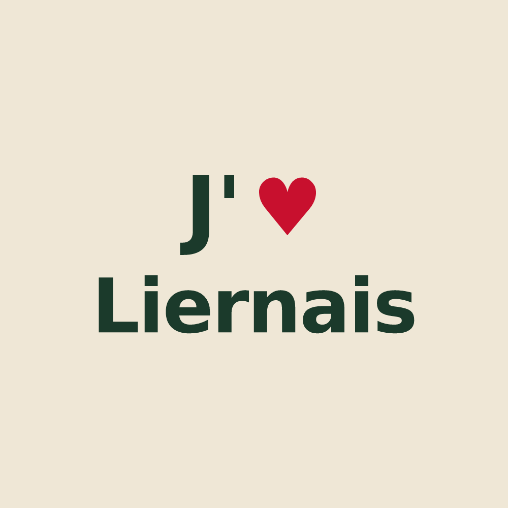 Tote bag personnalisé Liernais — design J'aime Liernais