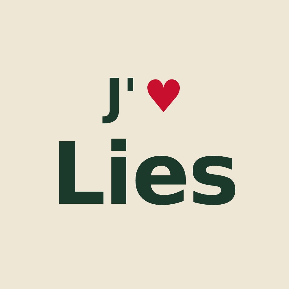 Tote bag personnalisé Lies — design J'aime Lies