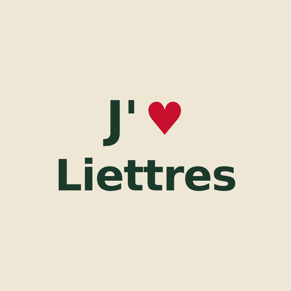 Tote bag personnalisé Liettres — design J'aime Liettres