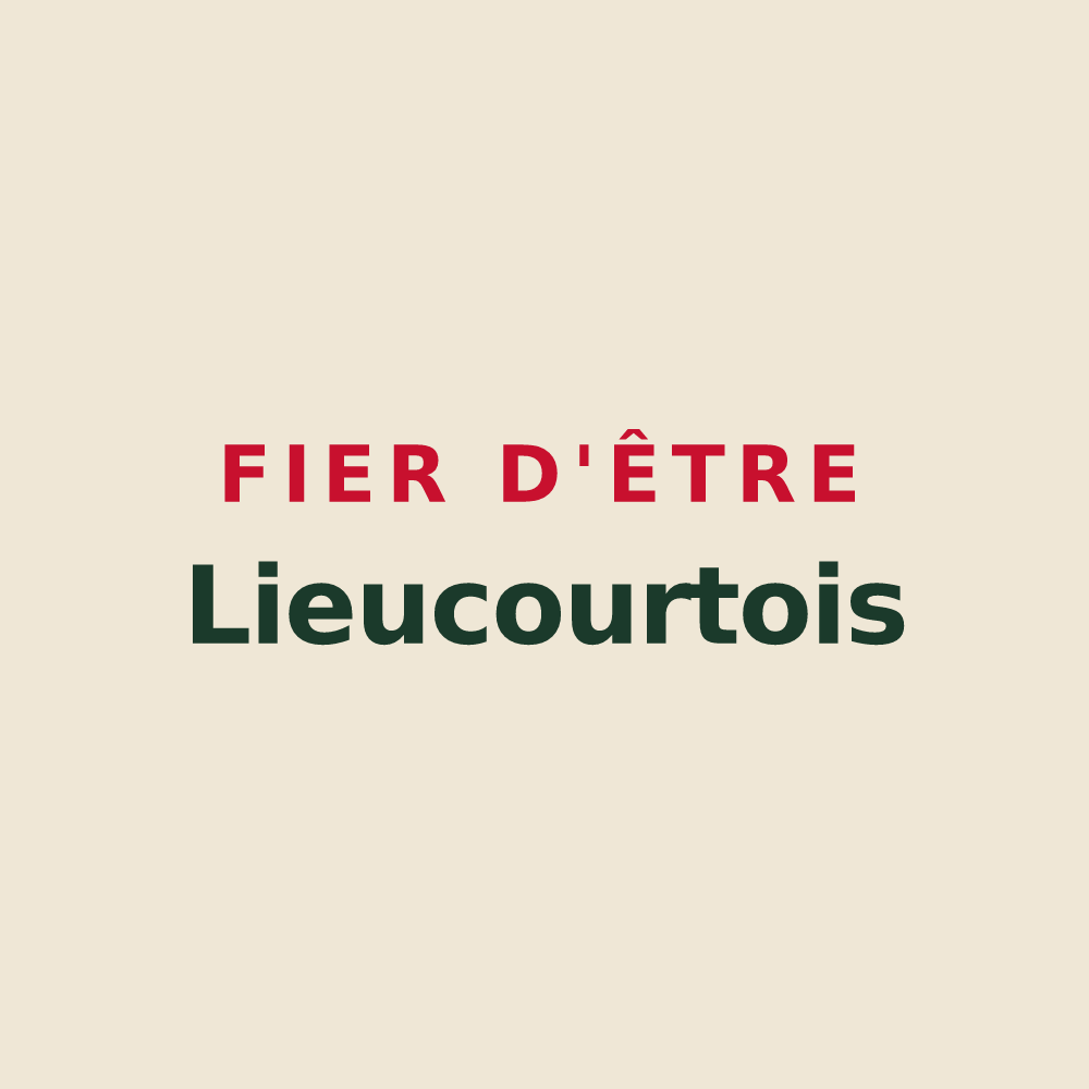 Tote bag « Fier d'être Lieucourtois » — design pour Lieucourt