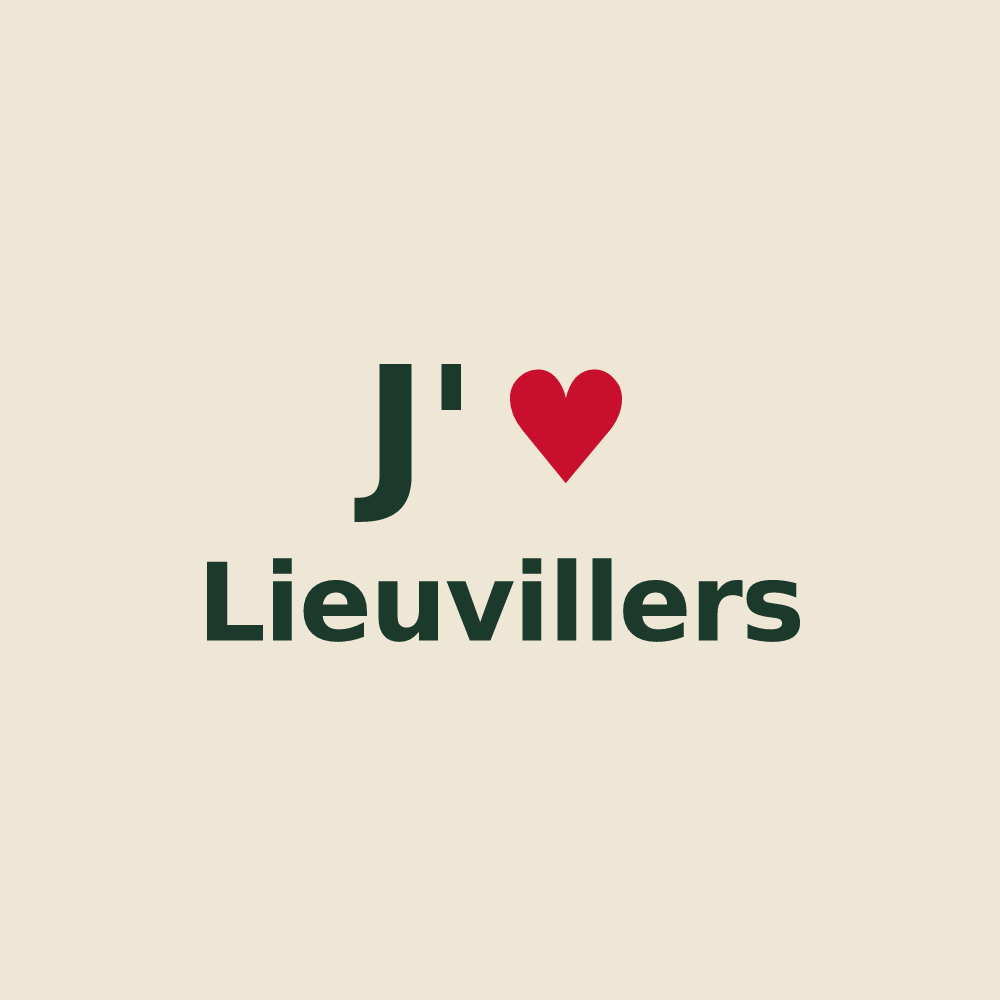 Tote bag personnalisé Lieuvillers — design J'aime Lieuvillers