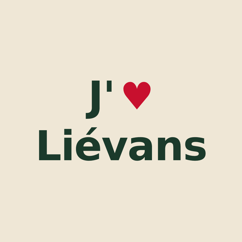 Tote bag personnalisé Liévans — design J'aime Liévans