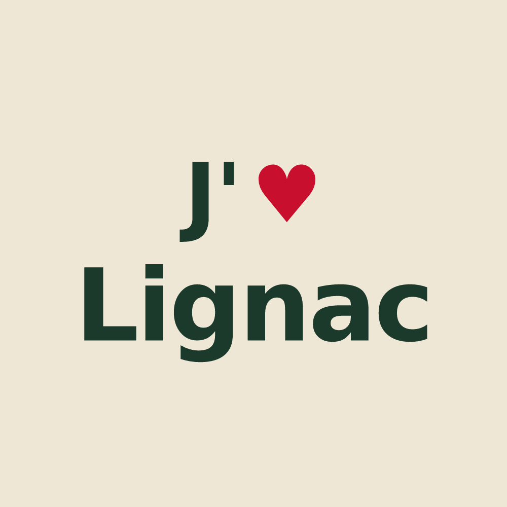 Tote bag personnalisé Lignac — design J'aime Lignac