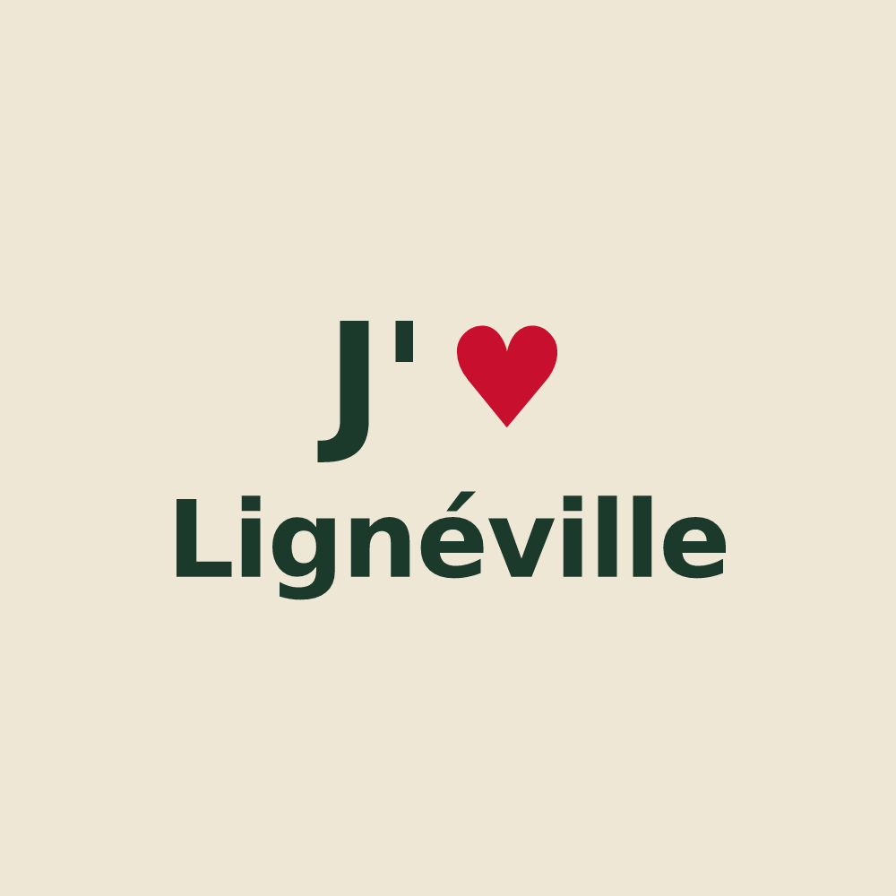 Tote bag personnalisé Lignéville — design J'aime Lignéville
