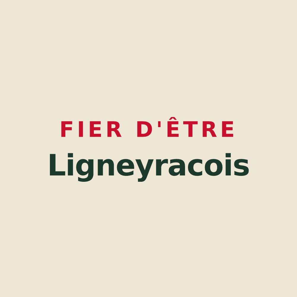 Tote bag « Fier d'être Ligneyracois » — design pour Ligneyrac