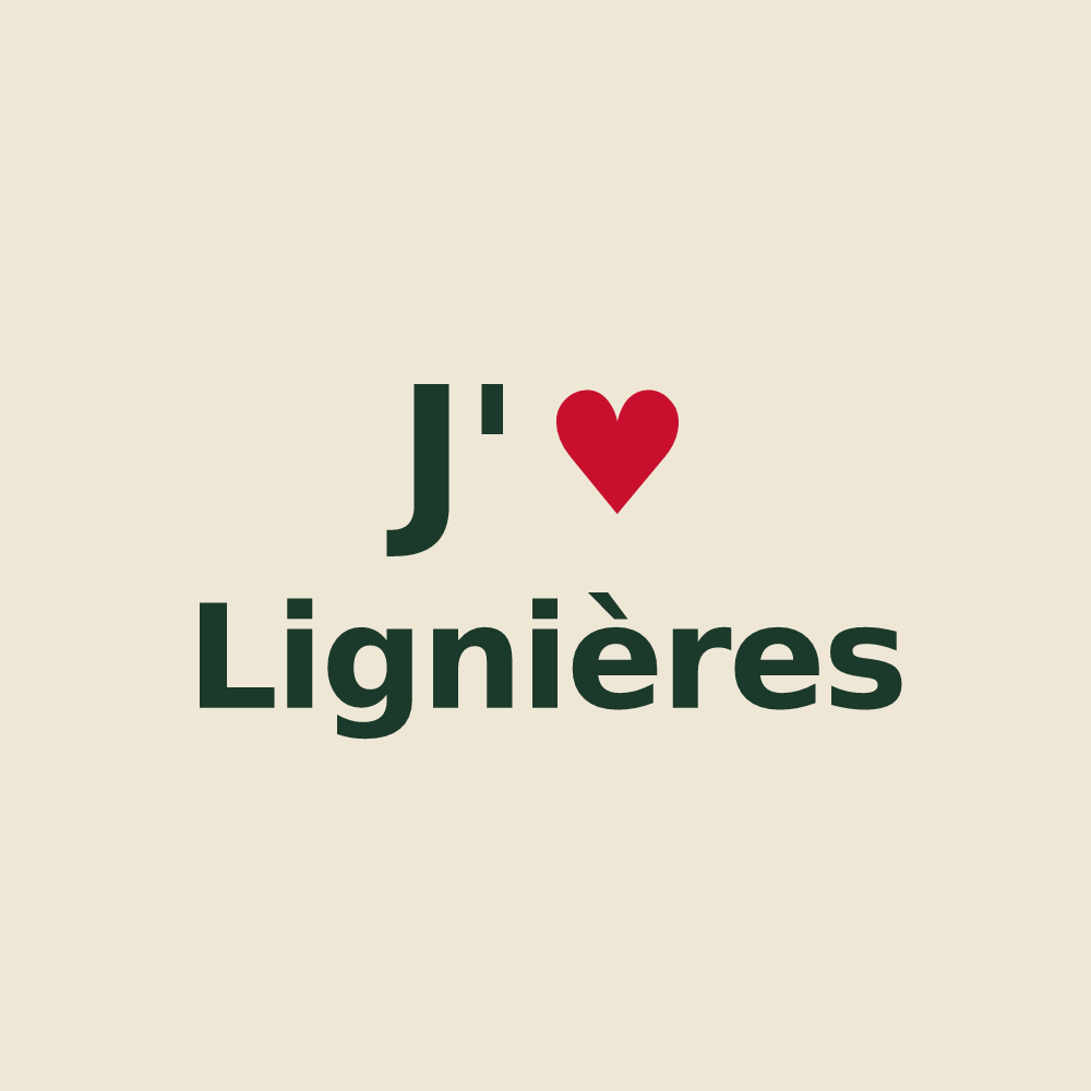 Tote bag personnalisé Lignières — design J'aime Lignières