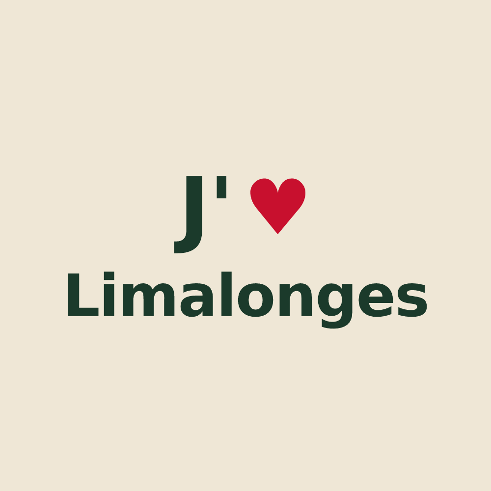 Tote bag personnalisé Limalonges — design J'aime Limalonges