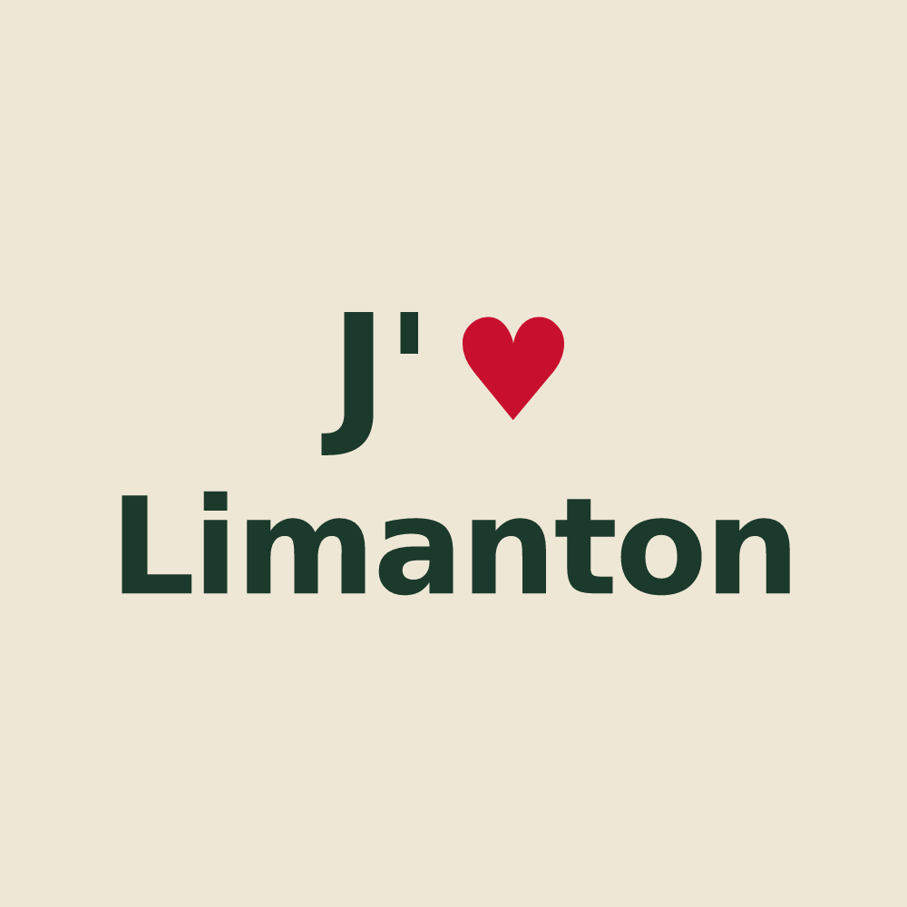 Tote bag personnalisé Limanton — design J'aime Limanton