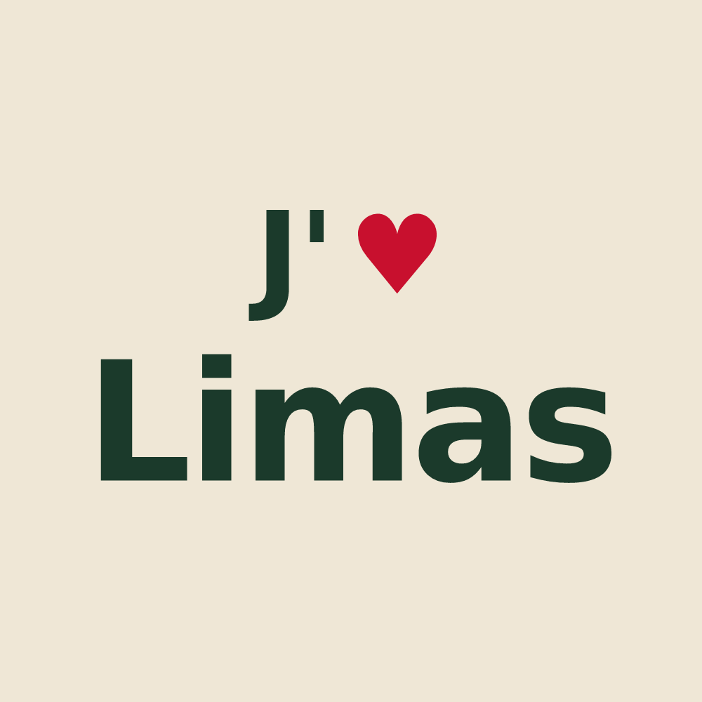 Tote bag personnalisé Limas — design J'aime Limas