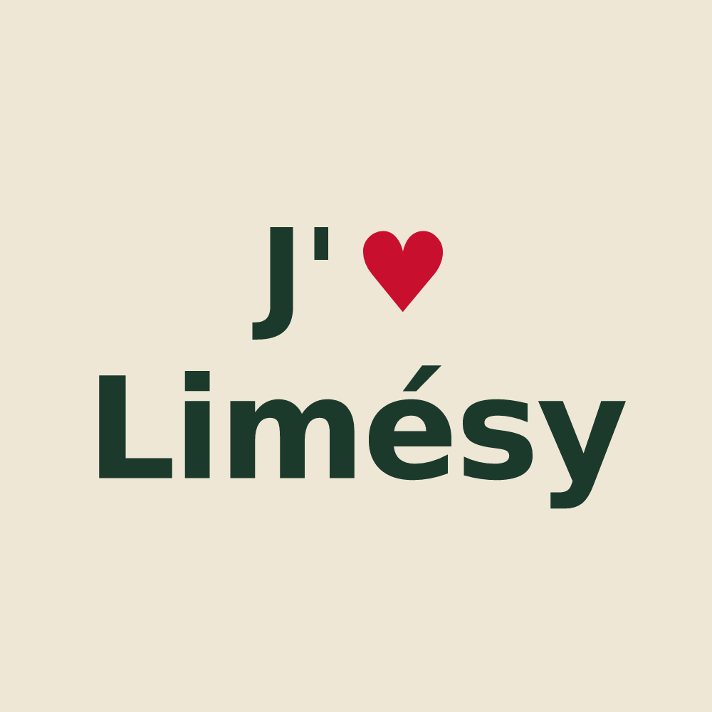 Tote bag personnalisé Limésy — design J'aime Limésy