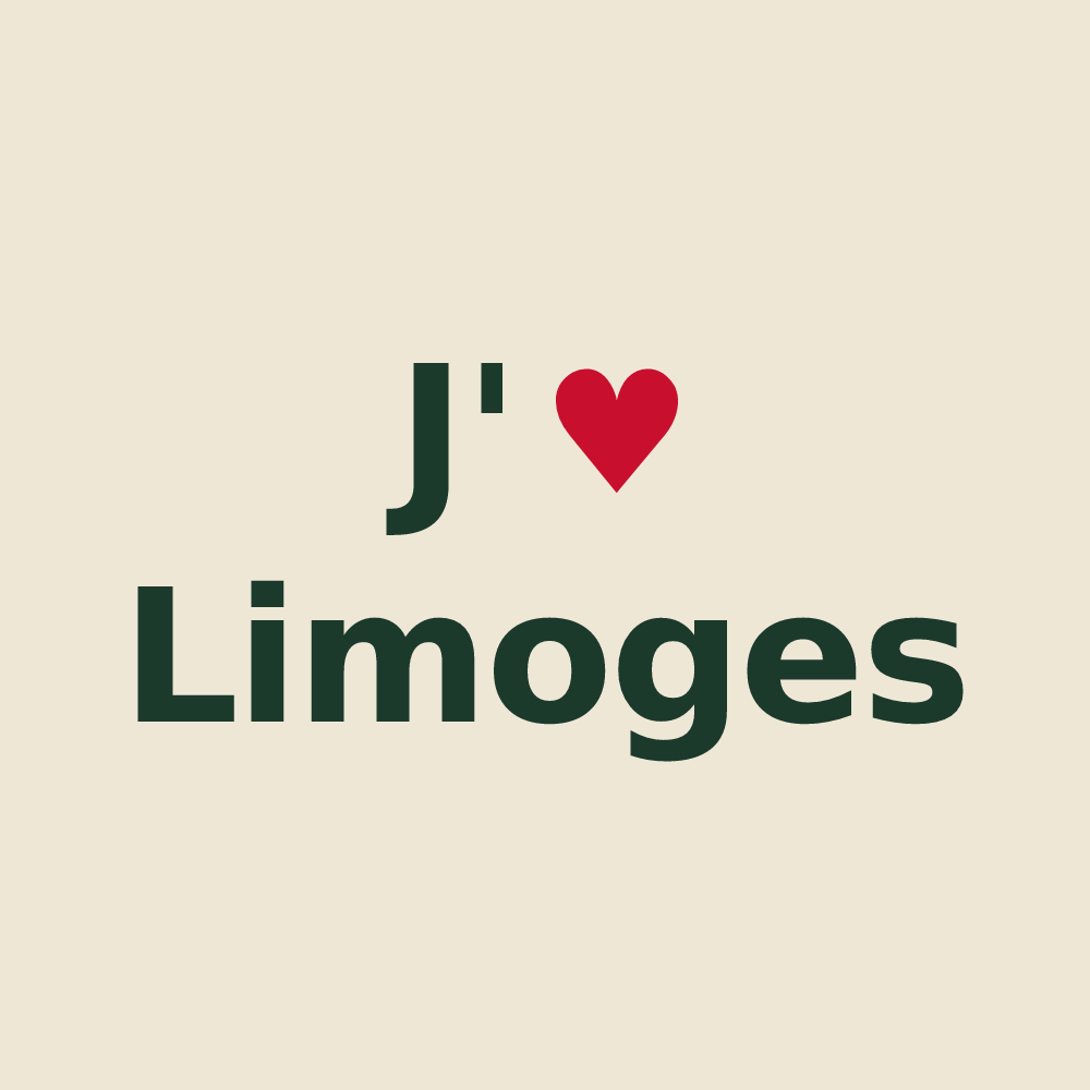 Tote bag personnalisé Limoges — design J'aime Limoges