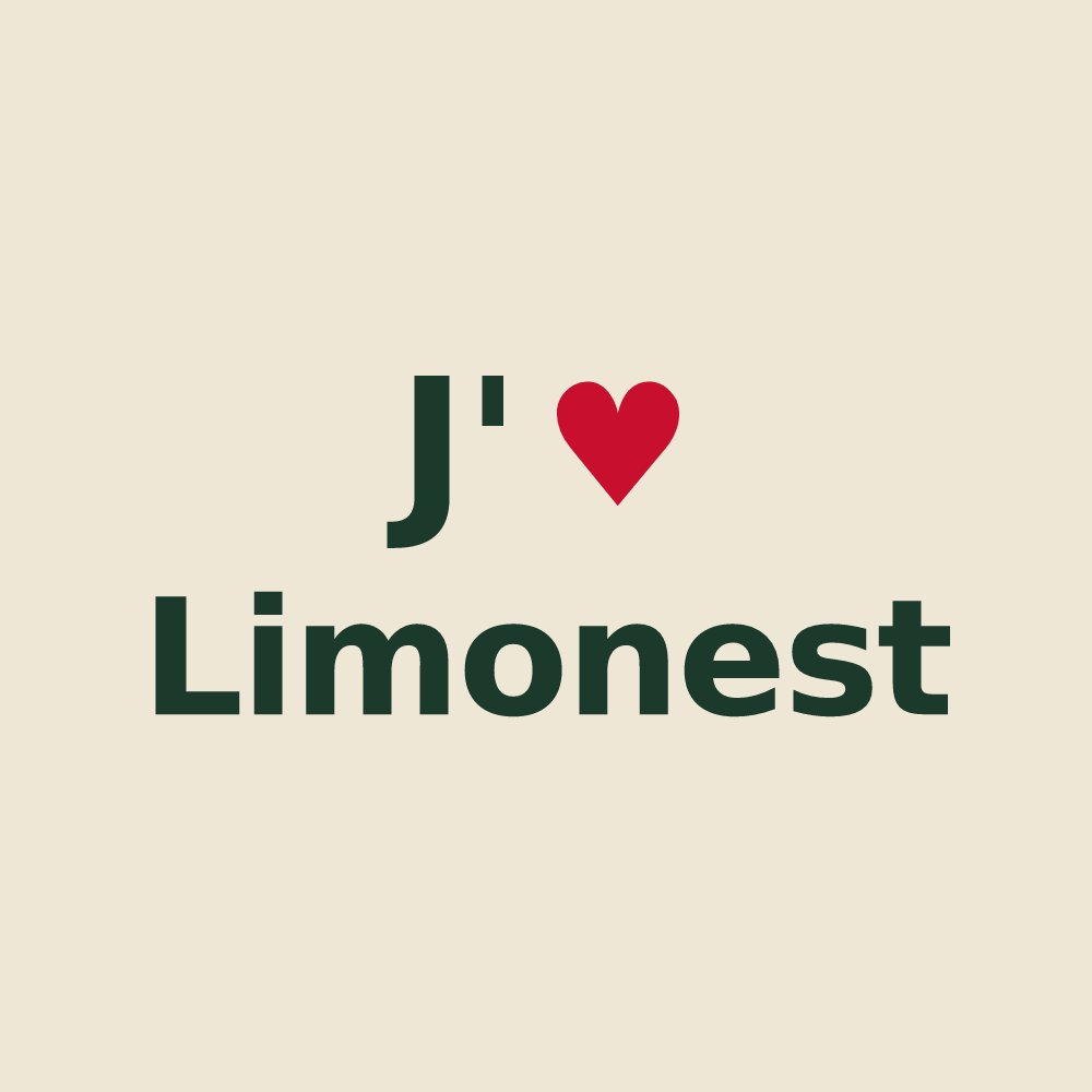 Tote bag personnalisé Limonest — design J'aime Limonest