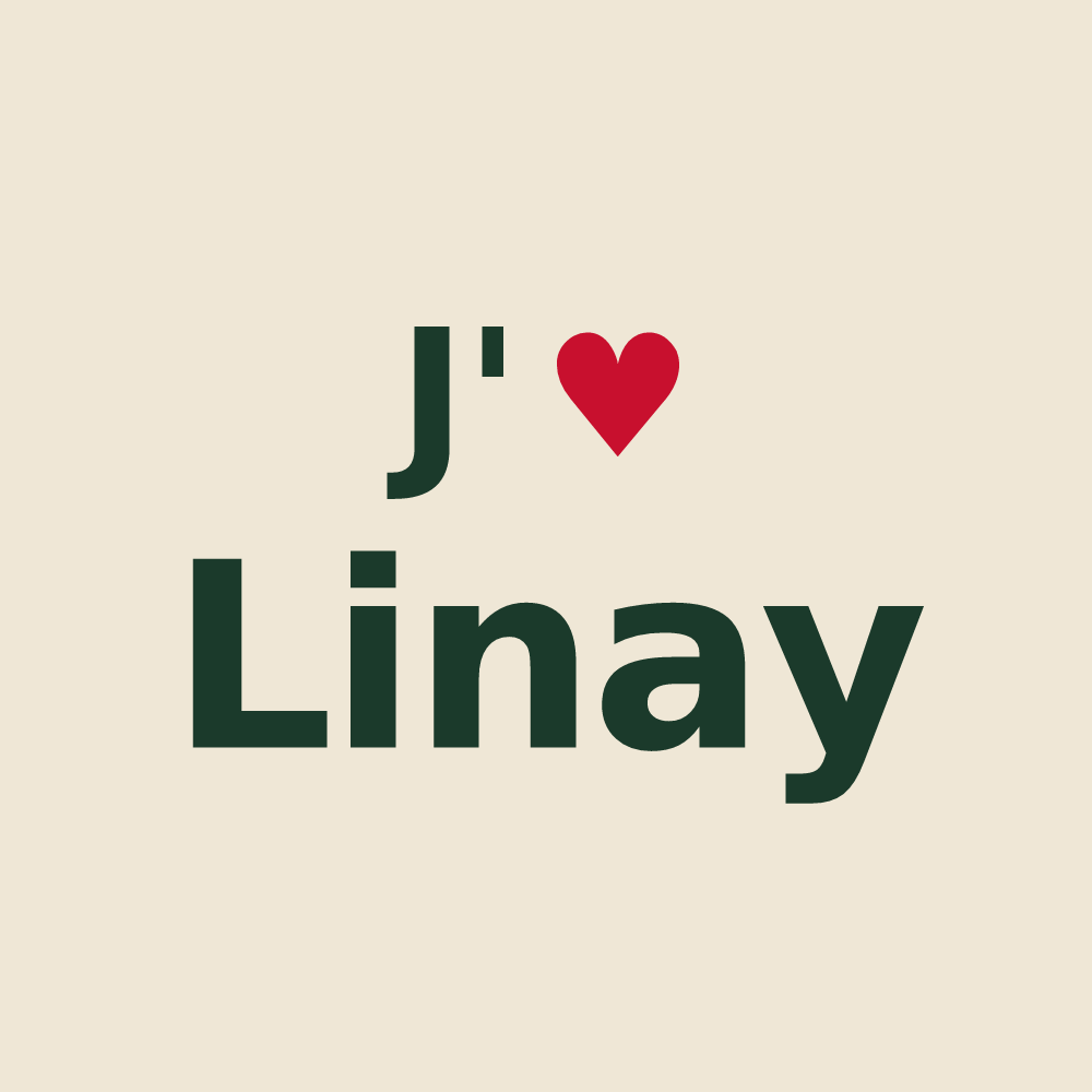 Tote bag personnalisé Linay — design J'aime Linay