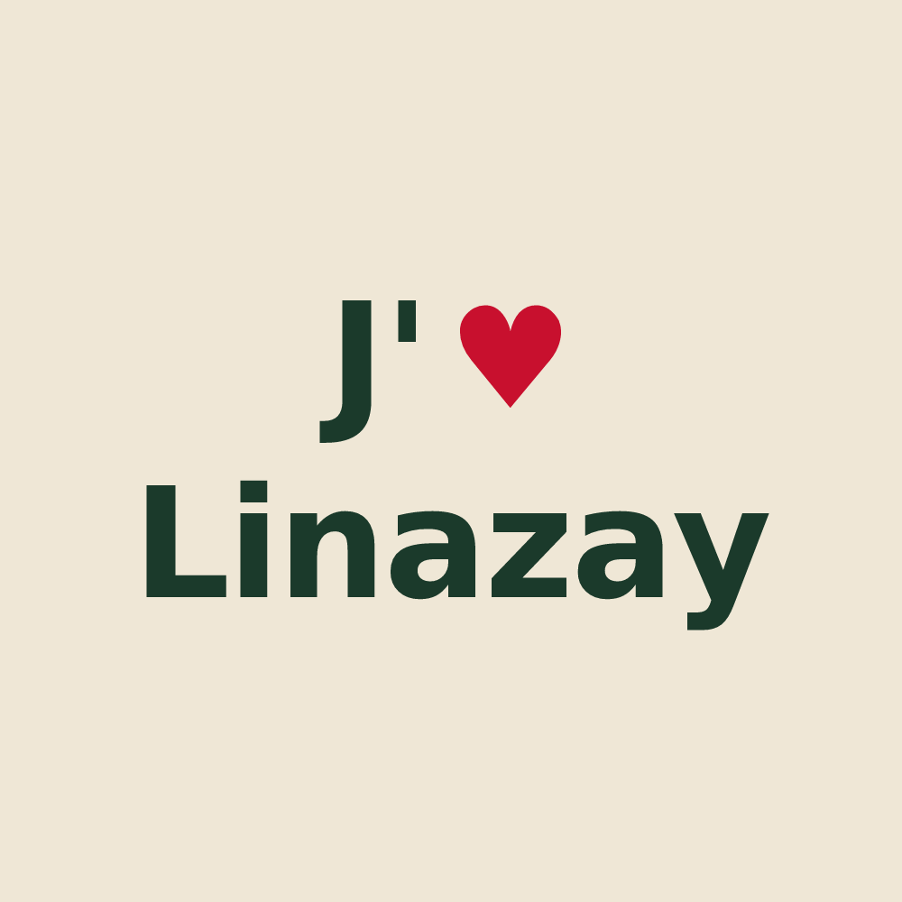 Tote bag personnalisé Linazay — design J'aime Linazay