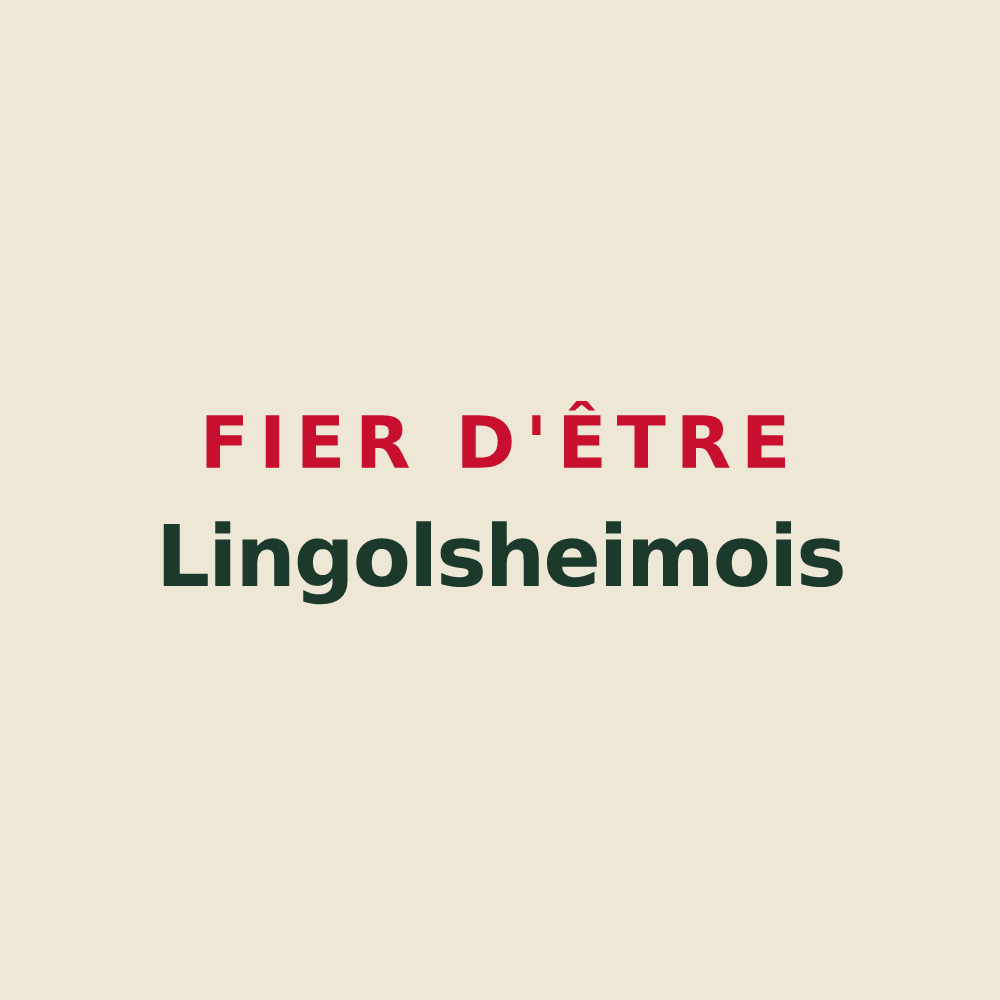 Tote bag « Fier d'être Lingolsheimois » — design pour Lingolsheim