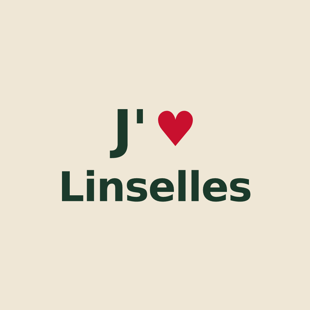 Tote bag personnalisé Linselles — design J'aime Linselles