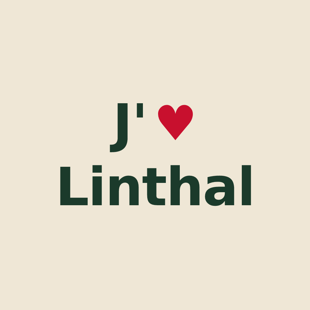 Tote bag personnalisé Linthal — design J'aime Linthal