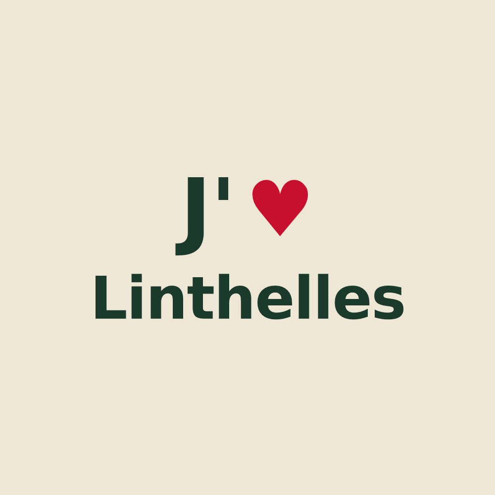Tote bag personnalisé Linthelles — design J'aime Linthelles