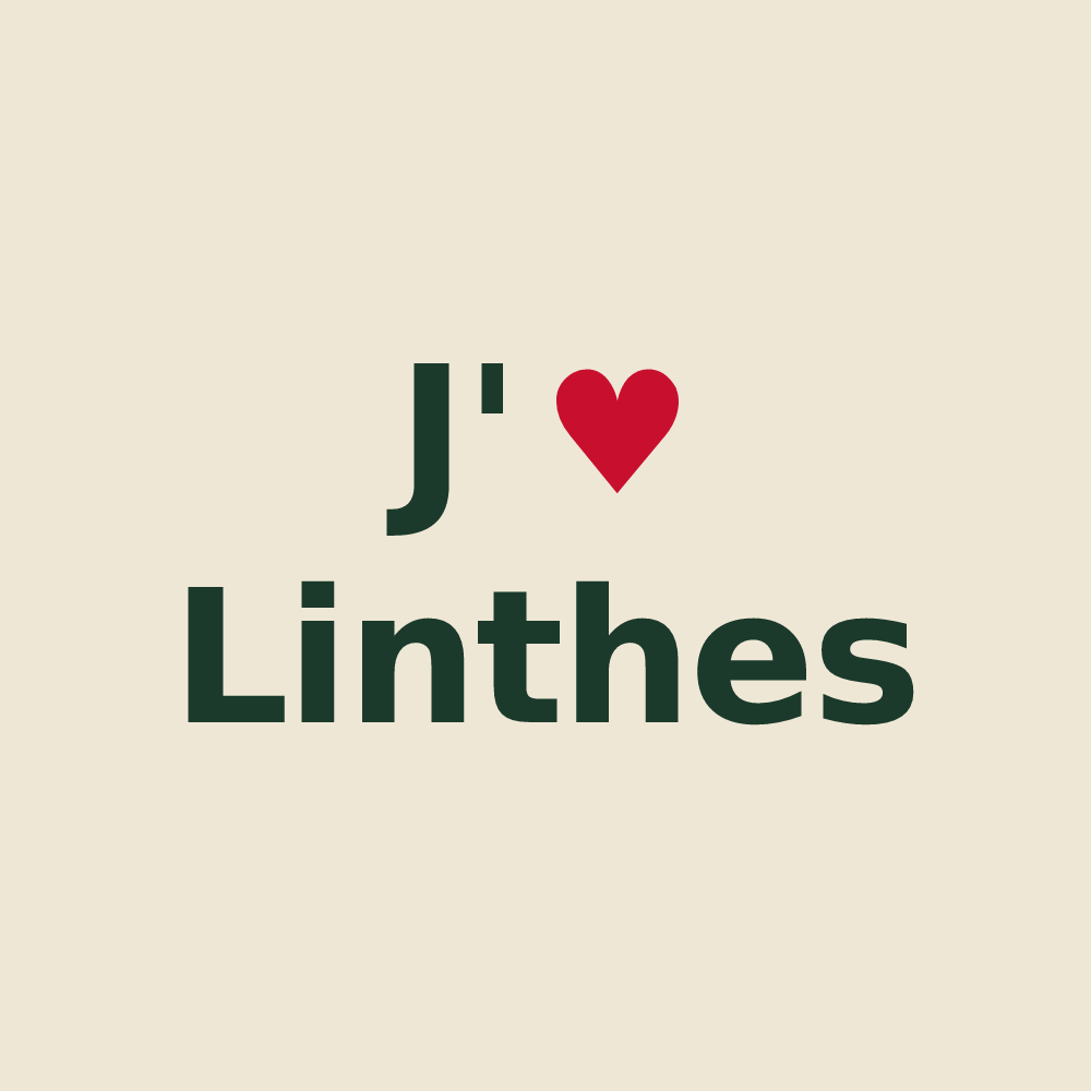 Tote bag personnalisé Linthes — design J'aime Linthes