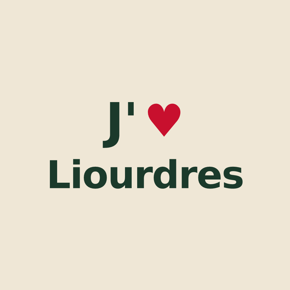 Tote bag personnalisé Liourdres — design J'aime Liourdres