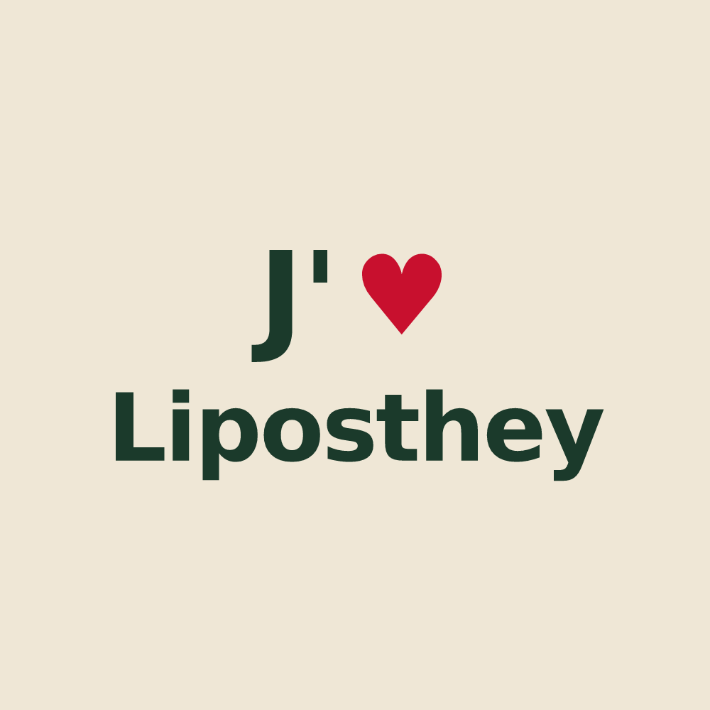 Tote bag personnalisé Liposthey — design J'aime Liposthey