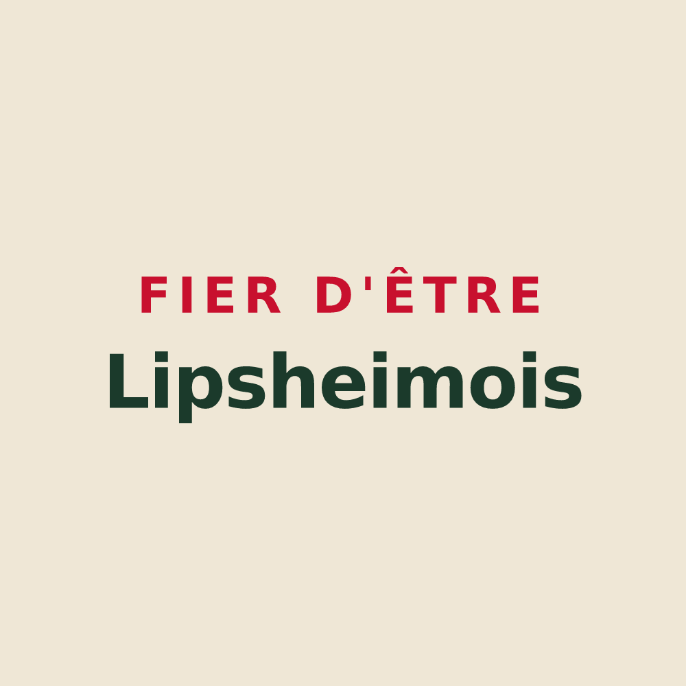 Tote bag « Fier d'être Lipsheimois » — design pour Lipsheim