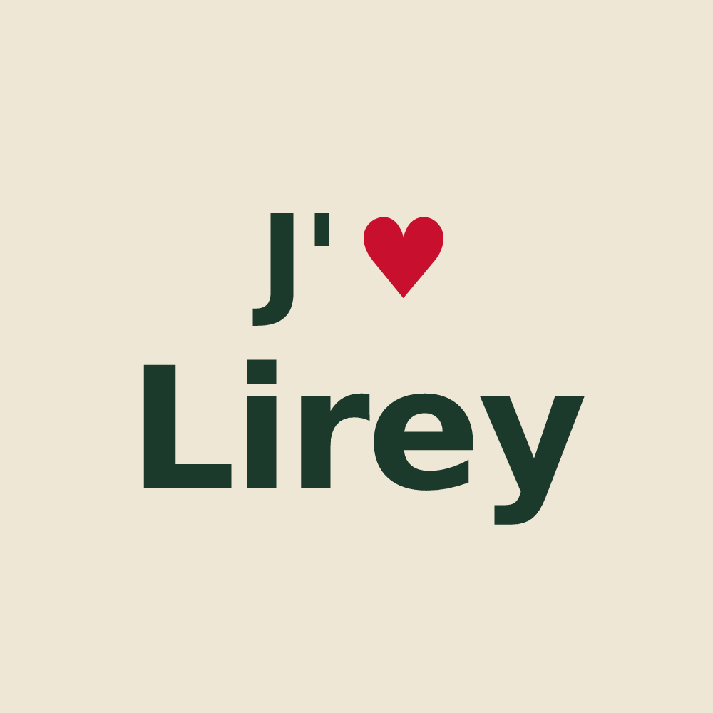 Tote bag personnalisé Lirey — design J'aime Lirey