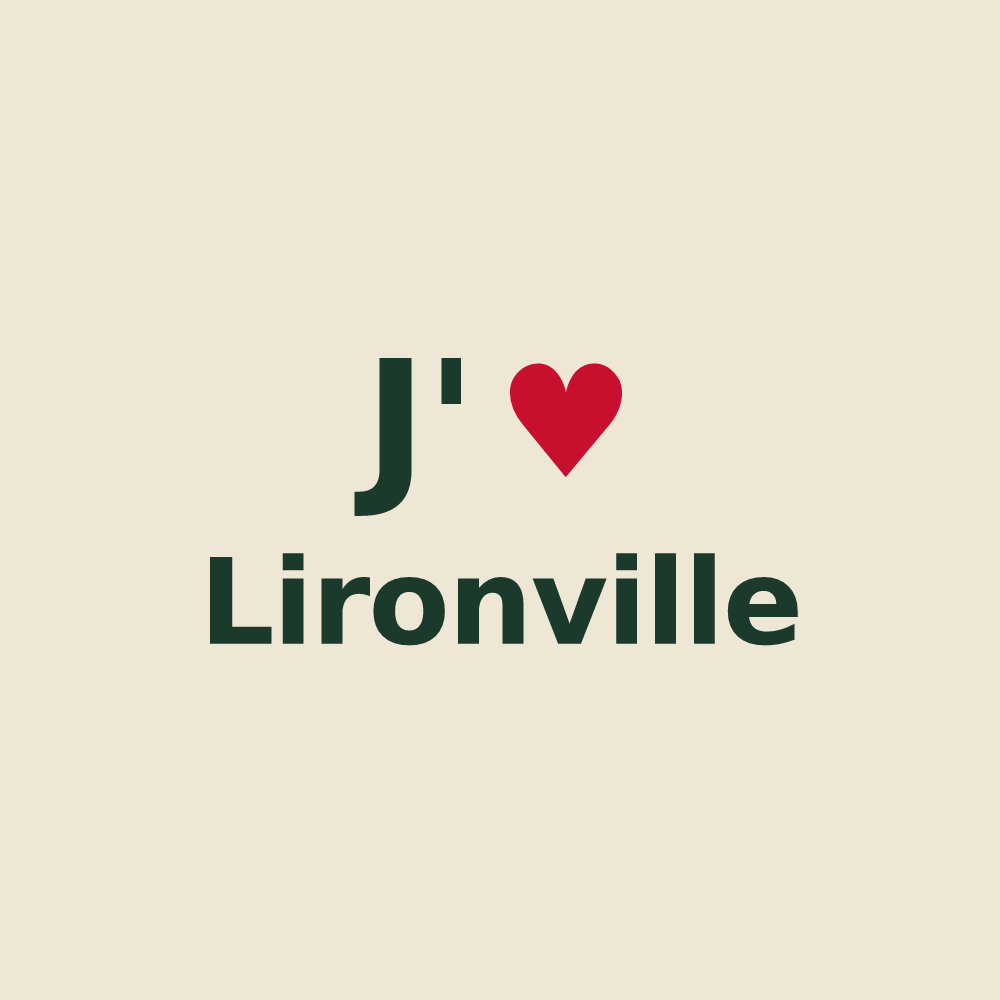 Tote bag personnalisé Lironville — design J'aime Lironville