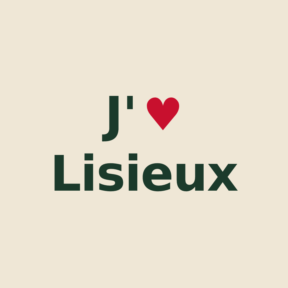 Tote bag personnalisé Lisieux — design J'aime Lisieux