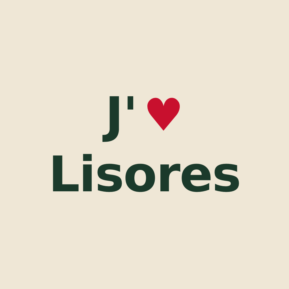 Tote bag personnalisé Lisores — design J'aime Lisores