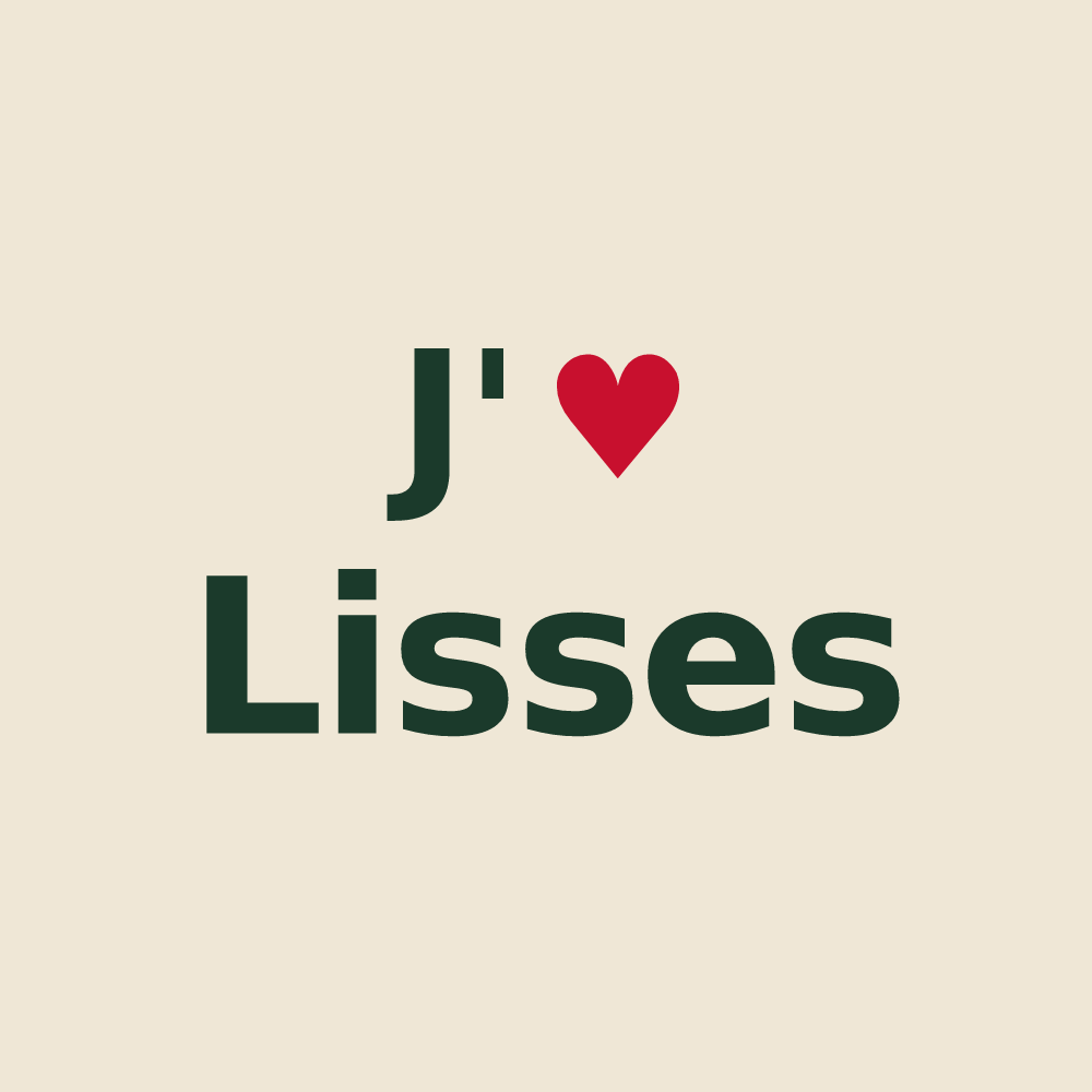 Tote bag personnalisé Lisses — design J'aime Lisses