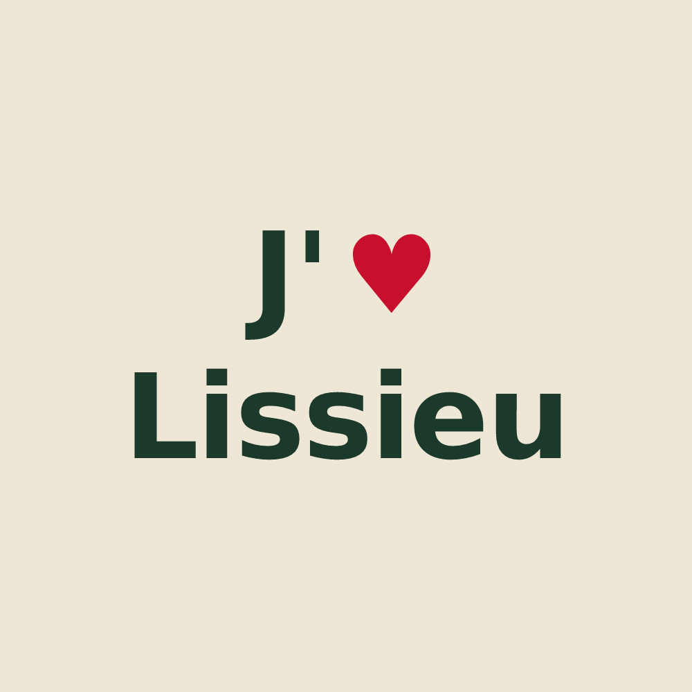 Tote bag personnalisé Lissieu — design J'aime Lissieu