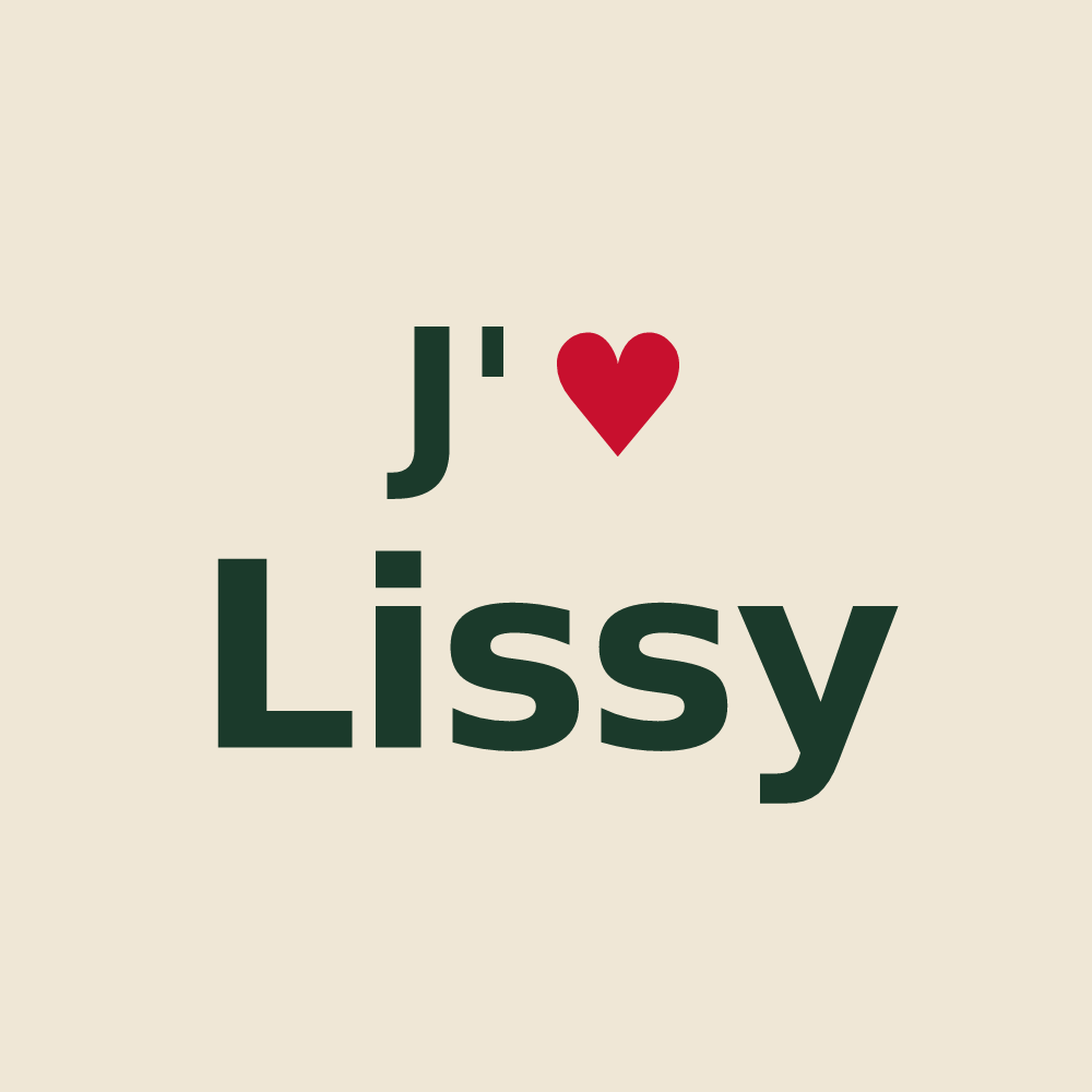Tote bag personnalisé Lissy — design J'aime Lissy