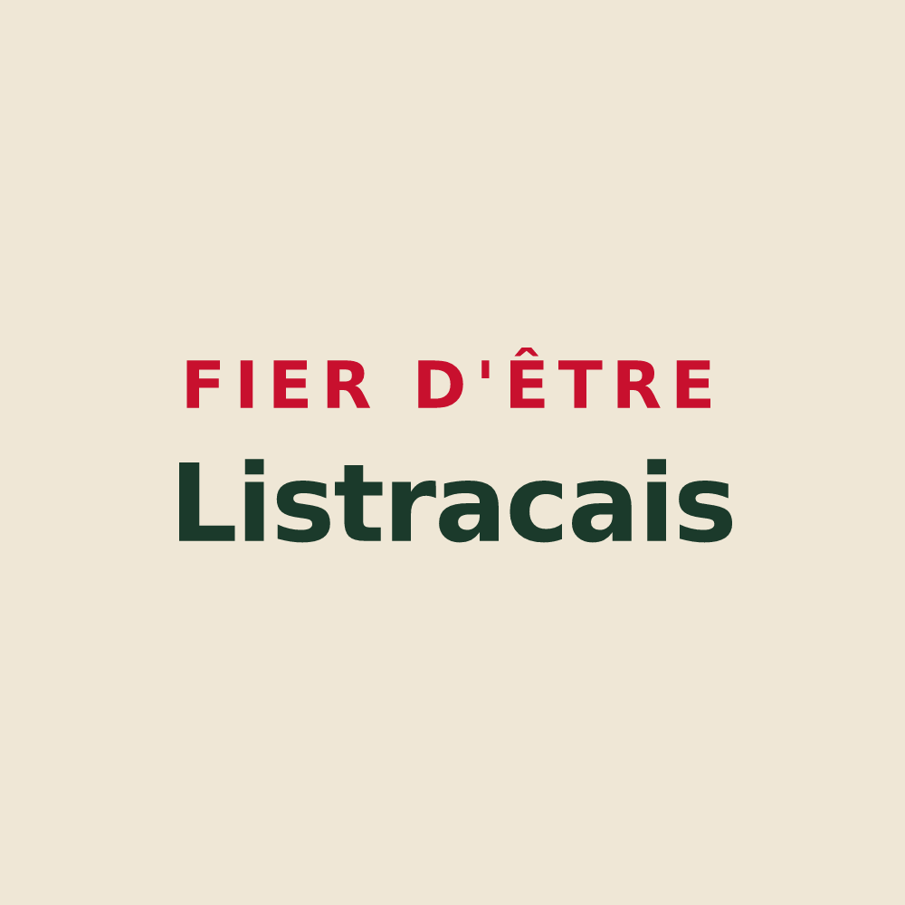 Tote bag « Fier d'être Listracais » — design pour Listrac-de-Durèze