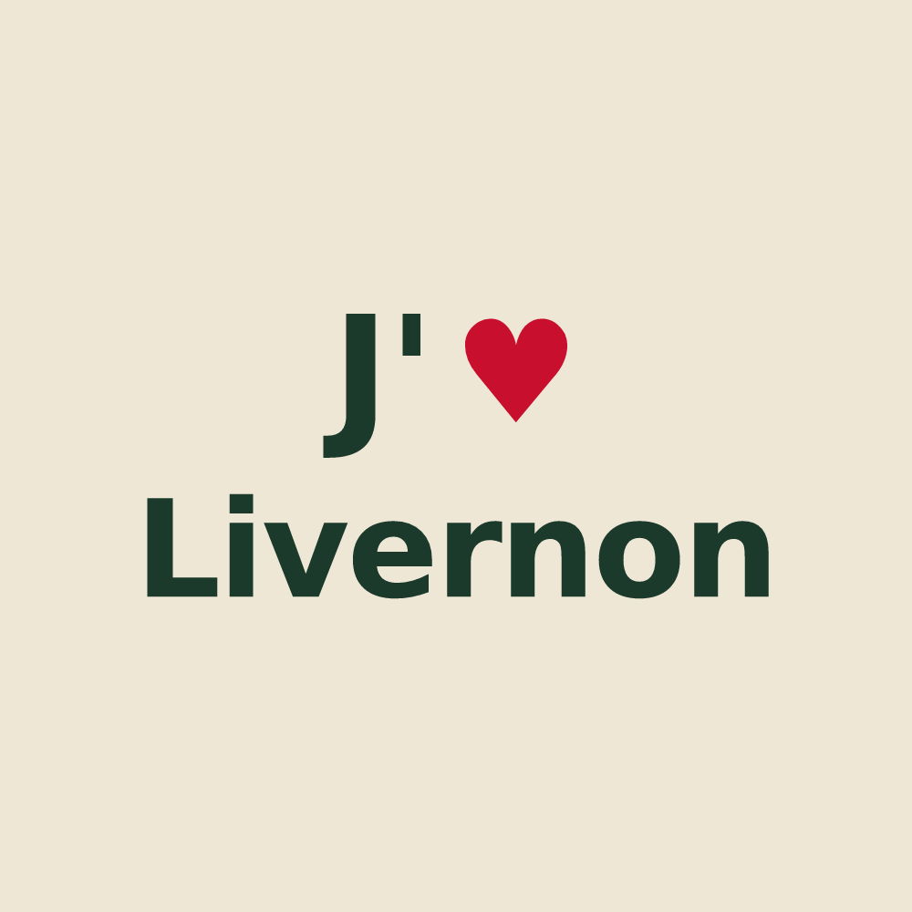 Tote bag personnalisé Livernon — design J'aime Livernon