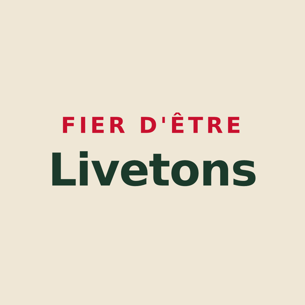 Tote bag « Fier d'être Livetons » — design pour Livet-et-Gavet