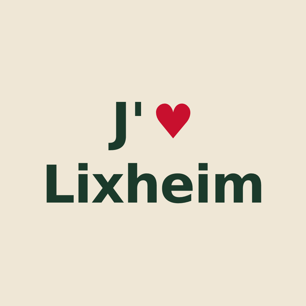 Tote bag personnalisé Lixheim — design J'aime Lixheim