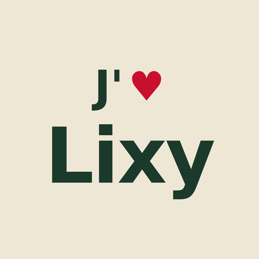 Tote bag personnalisé Lixy — design J'aime Lixy