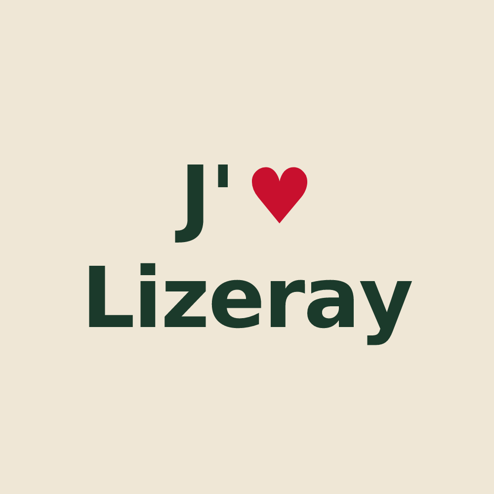 Tote bag personnalisé Lizeray — design J'aime Lizeray