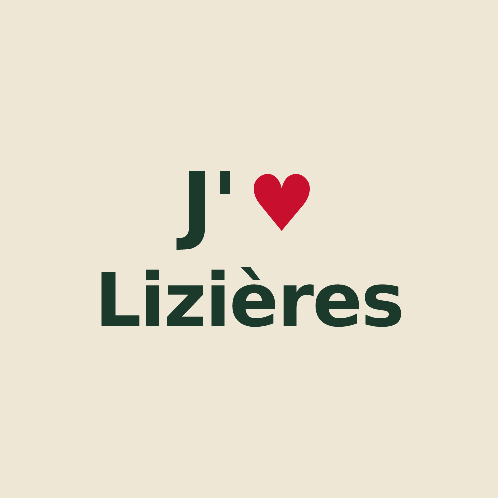 Tote bag personnalisé Lizières — design J'aime Lizières