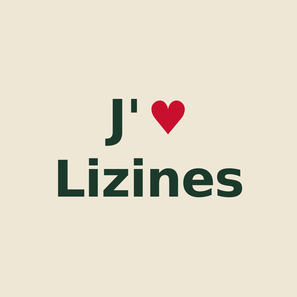 Tote bag personnalisé Lizines — design J'aime Lizines