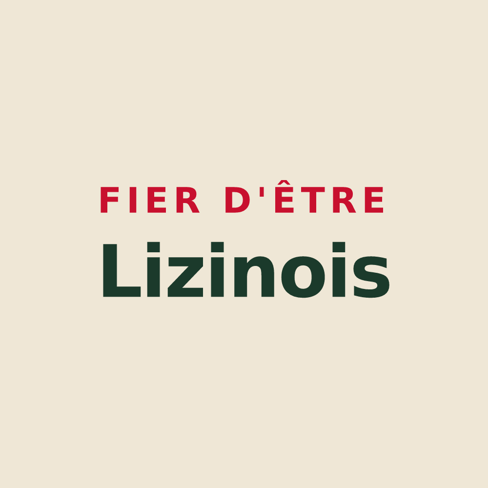 Tote bag « Fier d'être Lizinois » — design pour Lizines