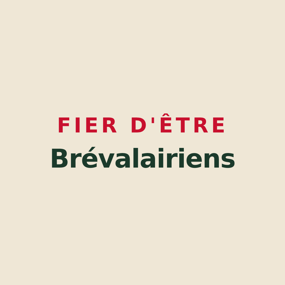 Tote bag « Fier d'être Brévalairiens » — design pour Loc-Brévalaire