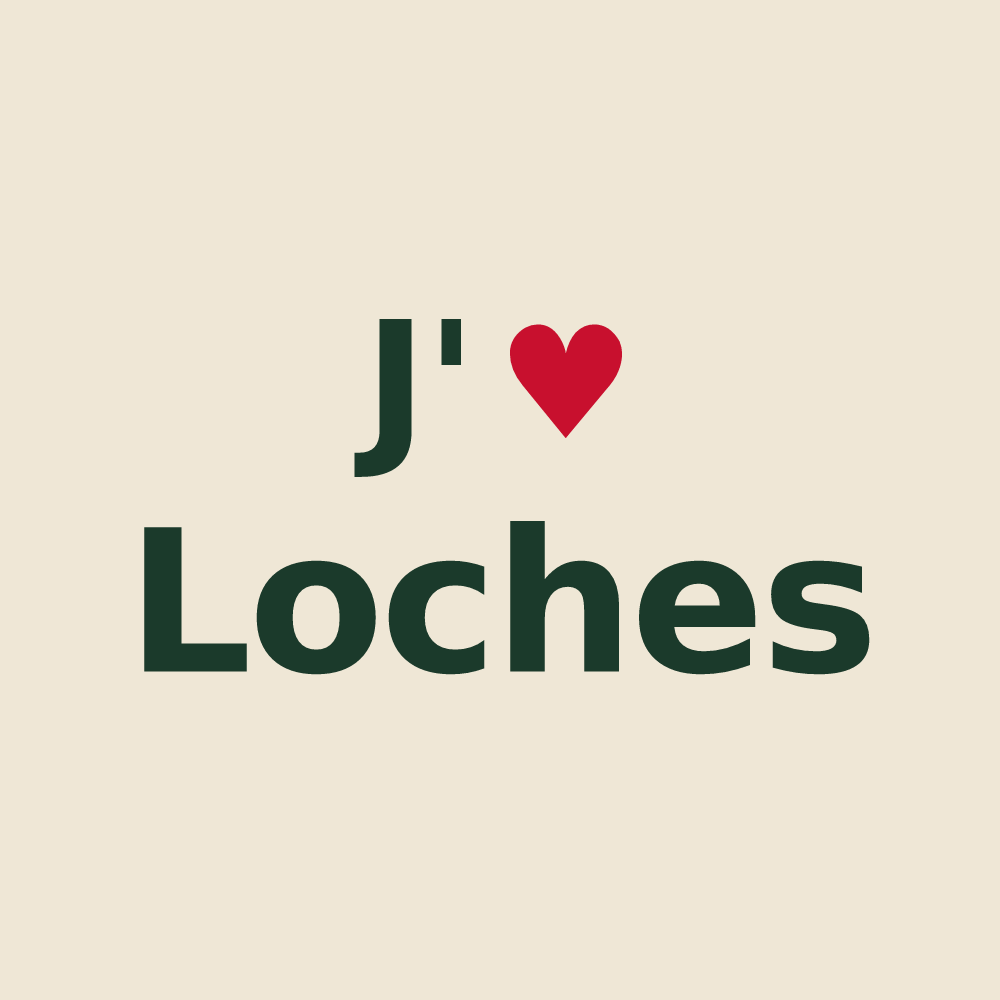 Tote bag personnalisé Loches — design J'aime Loches