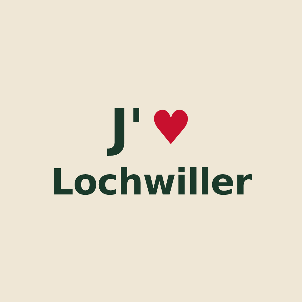 Tote bag personnalisé Lochwiller — design J'aime Lochwiller