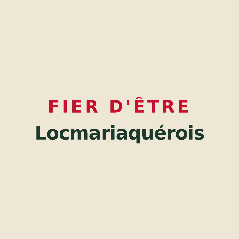 Tote bag « Fier d'être Locmariaquérois » — design pour Locmariaquer