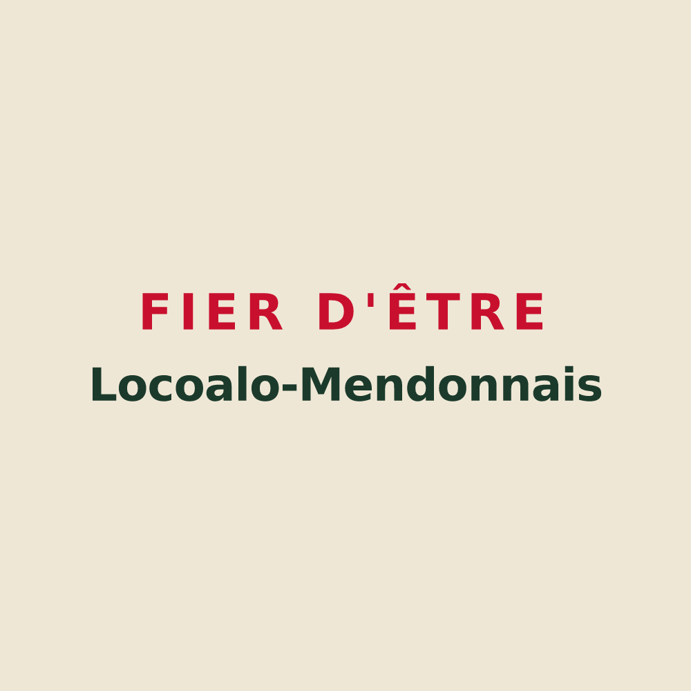 Tote bag « Fier d'être Locoalo-Mendonnais » — design pour Locoal-Mendon