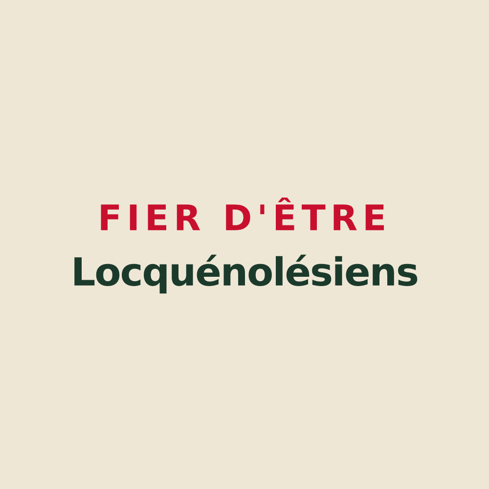 Tote bag « Fier d'être Locquénolésiens » — design pour Locquénolé